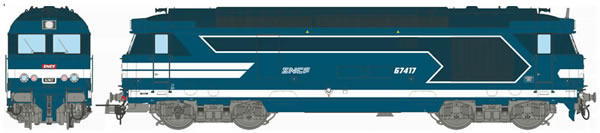 REE Modeles MB-065S - French Diesel Locomotive Class BB 67417 of the SNCF Depot BORDEAUX (DCC Sound Decoder)